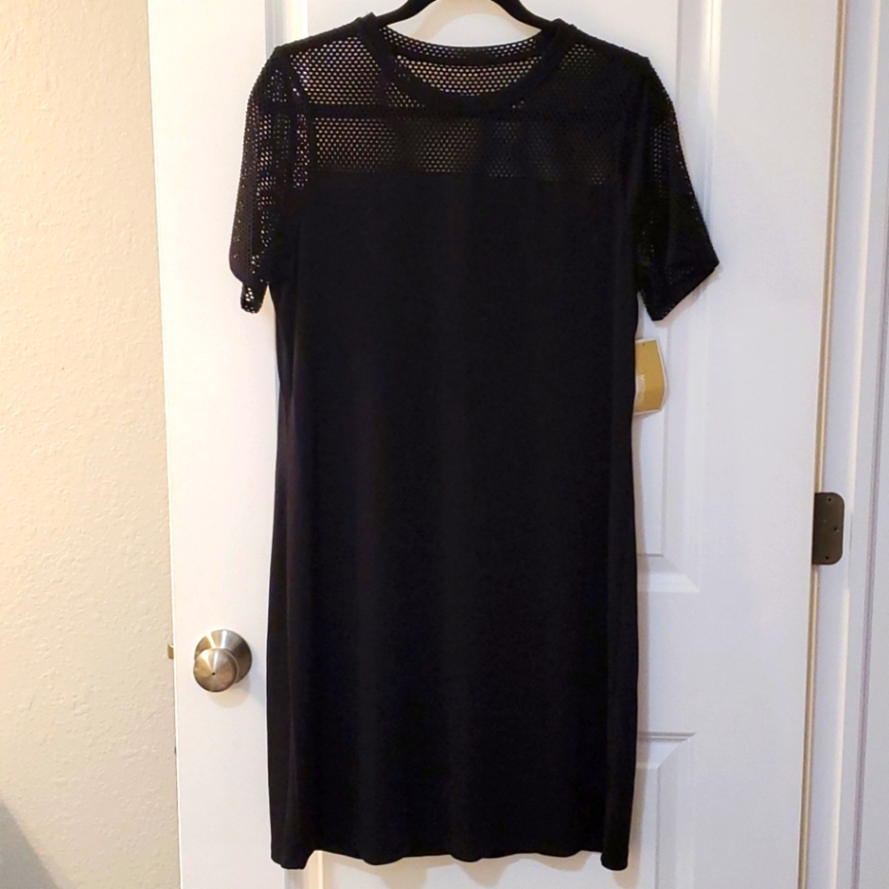 NWT Michael Kors size L black dress